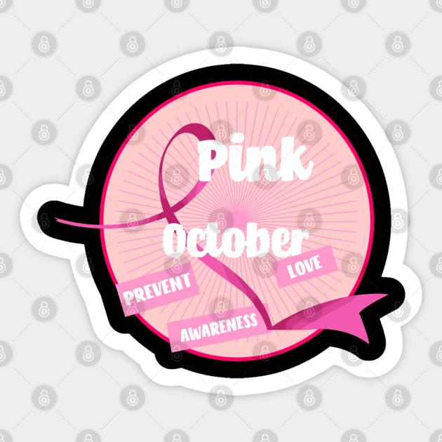 pink october Sticker by Carolina Cabreira